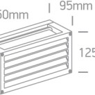 Sieninis šviestuvas 12W E27 IP54 67420A/AN