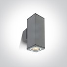 Sieninis šviestuvas 2x2x10W GU10 IP54 67426C/G