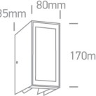 Sieninis LED šviestuvas 9W 3000K IP54 67440/AN/W Sieninis LED šviestuvas 9W 3000K IP54 67440/AN/W