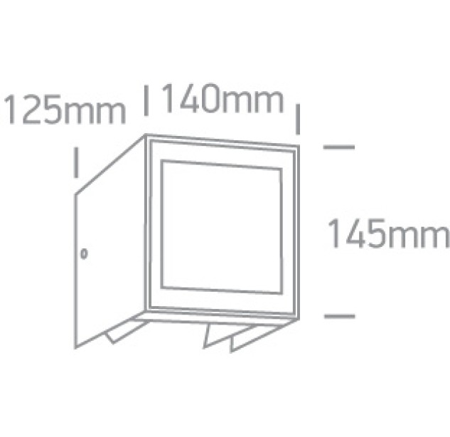 Sieninis LED šviestuvas 11W 3000K IP54 67440A/AN/W