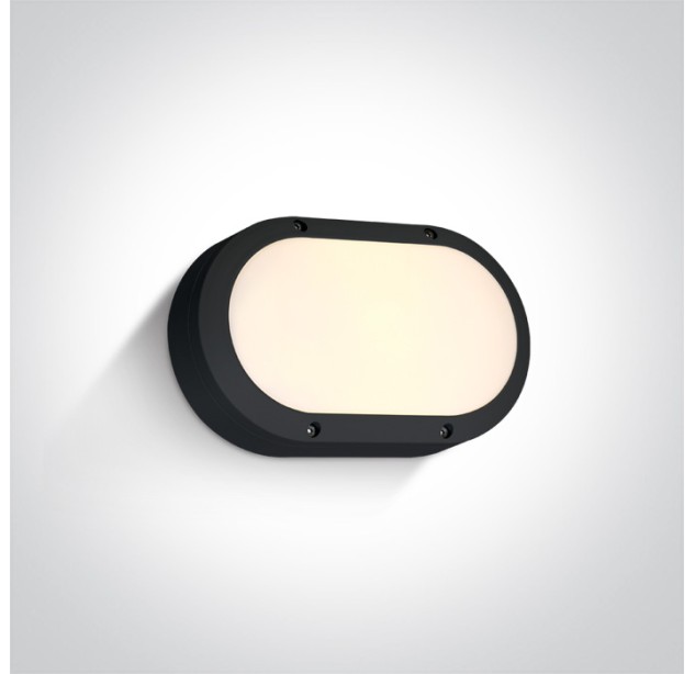 Sieninis LED šviestuvas 10W 3000K IP54 67442B/B/W