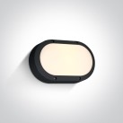 Sieninis LED šviestuvas 10W 3000K IP54 67442B/B/W