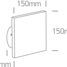 Lubinis/sieninis LED šviestuvas 7W 3000K IP54 67450A/AN/W