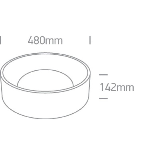 Lubinis LED šviestuvas 35W CCT 67452/B/V