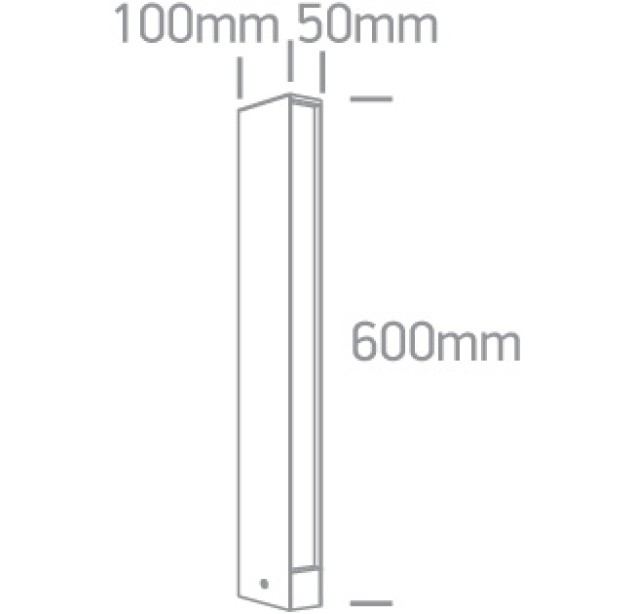 Lauko pastatomas LED šviestuvas 8W 3000K IP54 67460A/AN/W Lauko pastatomas LED šviestuvas 8W 3000K IP54 67460A/AN/W