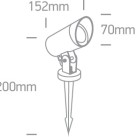 10W GU10 IP65 Outdoor Floor Lamp 67464G/B 10W GU10 IP65 Outdoor Floor Lamp 67464G/B