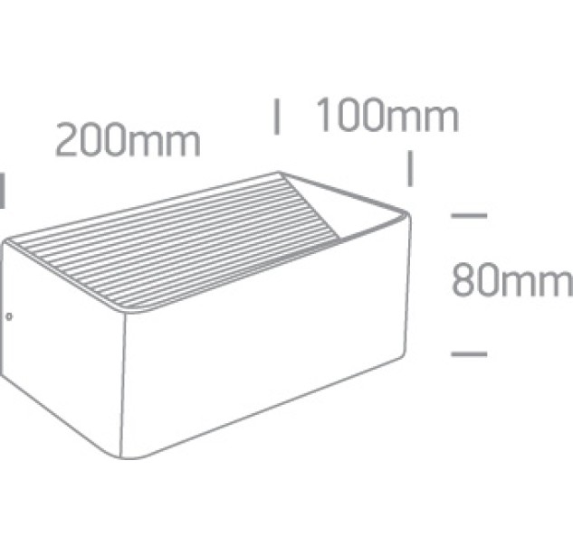Sieninis LED šviestuvas 6W 3000K 67466B/B/W Sieninis LED šviestuvas 6W 3000K 67466B/B/W