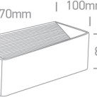 Sieninis LED šviestuvas 12W 3000K 67466C/B/W Sieninis LED šviestuvas 12W 3000K 67466C/B/W