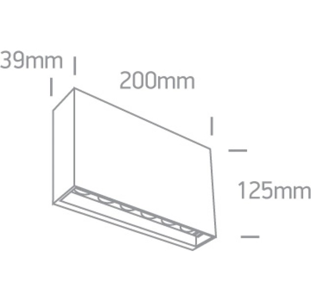 Sieninis LED šviestuvas 2x6W IP65 67472/AN/V