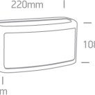 Sieninis LED šviestuvas 10W 3000K IP54 67474A/AN/W Sieninis LED šviestuvas 10W 3000K IP54 67474A/AN/W