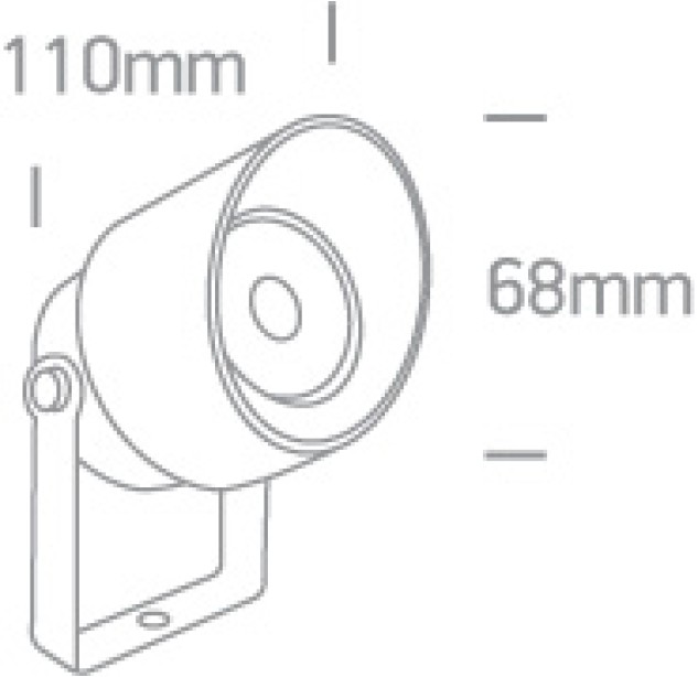 Lauko pastatomas LED šviestuvas 5W 3000K IP65 67488A/AN/W