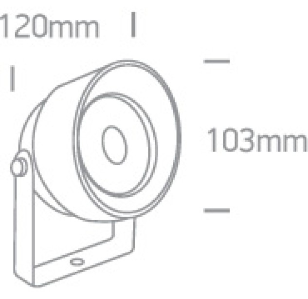 Lauko pastatomas LED šviestuvas 11W 3000K IP65 67488B/AN/W Lauko pastatomas LED šviestuvas 11W 3000K IP65 67488B/AN/W