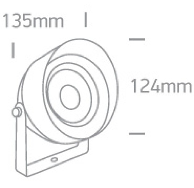 Lauko pastatomas LED šviestuvas 14W 3000K IP65 67488C/AN/W Lauko pastatomas LED šviestuvas 14W 3000K IP65 67488C/AN/W