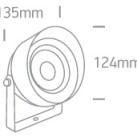 Lauko pastatomas LED šviestuvas 14W 3000K IP65 67488C/AN/W Lauko pastatomas LED šviestuvas 14W 3000K IP65 67488C/AN/W