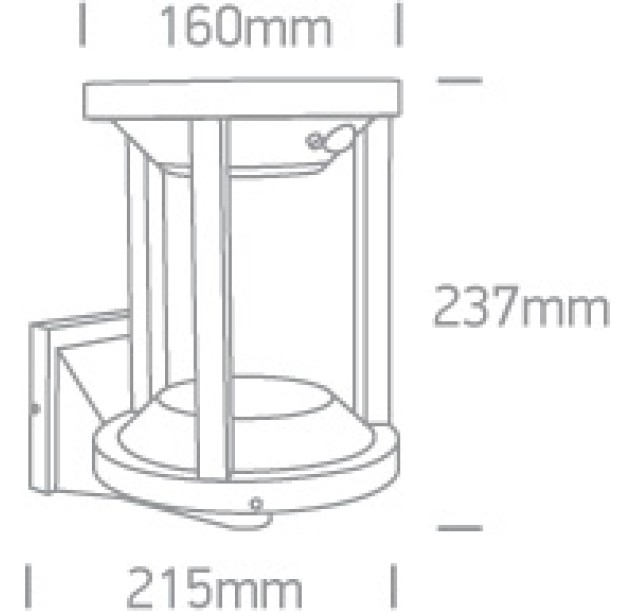 Lauko sieninis LED šviestuvas 2W 2700K IP65 67496/B/EW