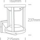 Lauko sieninis LED šviestuvas 2W 2700K IP65 67496/B/EW