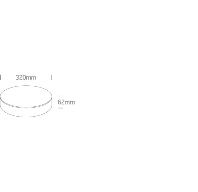 Lubinis LED šviestuvas 20W CCT IP65 67498/W/V