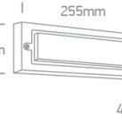 Sieninis LED šviestuvas 6W 3000K IP65 67502B/W/W Sieninis LED šviestuvas 6W 3000K IP65 67502B/W/W