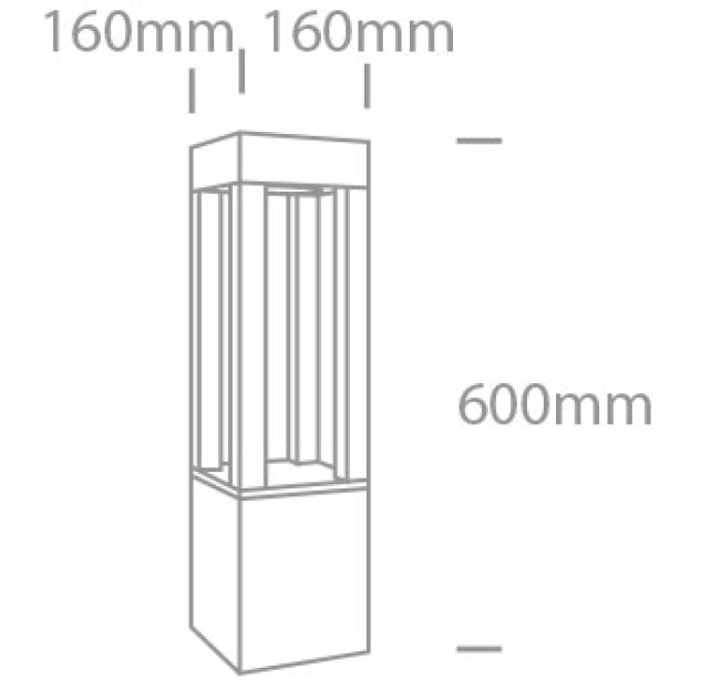 Lauko pastatomas LED šviestuvas 22W 4000K IP65 67504/AN/C