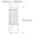Lauko pastatomas LED šviestuvas 22W 4000K IP65 67504/AN/C