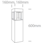Lauko pastatomas LED šviestuvas 22W 3000K IP65 67506/AN/W Lauko pastatomas LED šviestuvas 22W 3000K IP65 67506/AN/W