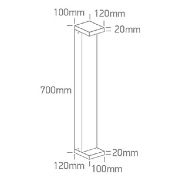 Pastatomas LED šviestuvas 8W 4000K IP65 67508A/AN/C Pastatomas LED šviestuvas 8W 4000K IP65 67508A/AN/C