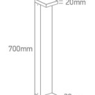 Pastatomas LED šviestuvas 8W 4000K IP65 67508A/AN/C Pastatomas LED šviestuvas 8W 4000K IP65 67508A/AN/C