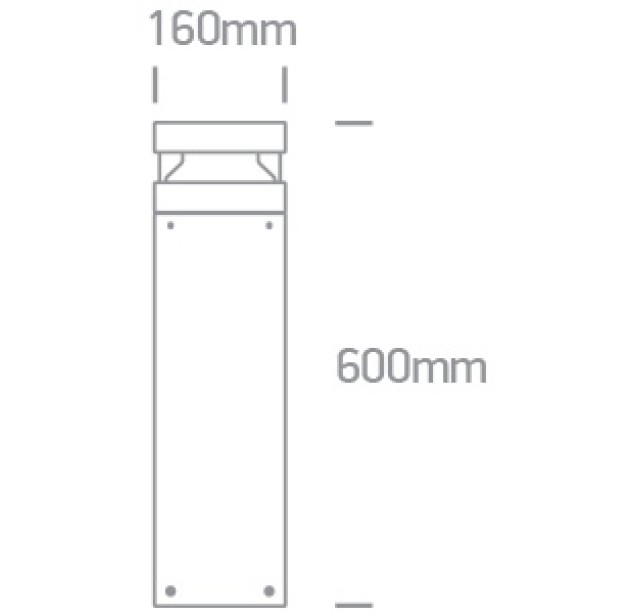 Lauko pastatomas LED šviestuvas 20W 3000K IP65 67510A/AN/W