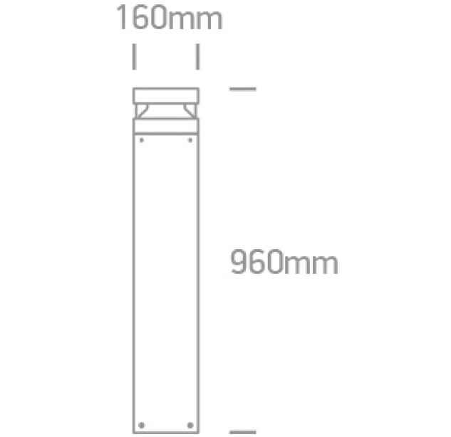 Lauko pastatomas LED šviestuvas 20W 4000K IP65 67510B/AN/C