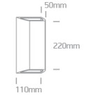 Sieninis LED šviestuvas 8W IP65 67512/AN/V Sieninis LED šviestuvas 8W IP65 67512/AN/V