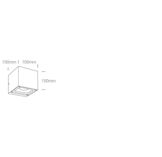 Sieninis LED šviestuvas 2x6W 3000K IP65 67524B/AN/W Sieninis LED šviestuvas 2x6W 3000K IP65 67524B/AN/W