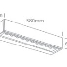 Sieninis LED šviestuvas 9W 3000K IP65 67526A2/AN/W