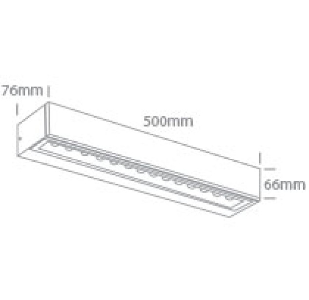 Sieninis LED šviestuvas 13W 3000K IP65 67526A3/AN/W