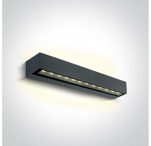 Sieninis LED šviestuvas 2x10W 3000K IP65 67526B2/AN/W