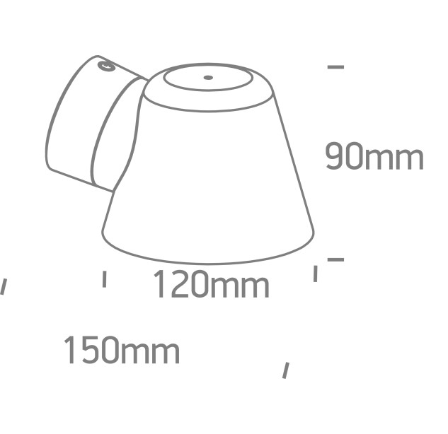 Lauko sieninis šviestuvas 6W GU10 IP65 67534A/AN Lauko sieninis šviestuvas 6W GU10 IP65 67534A/AN