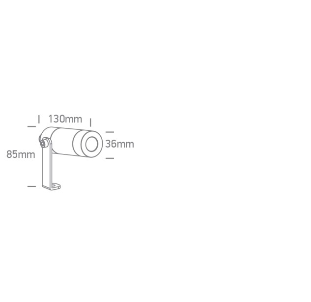 Pastatomas LED šviestuvas 6,5W 3000K IP65 67538B/B/W
