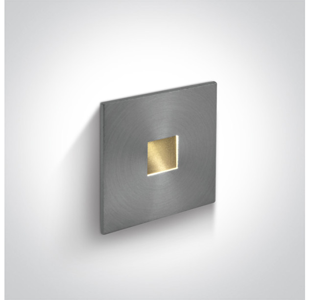 Įleidžiamas sieninis LED šviestuvas 1W 3000K IP54 68004A/AL/W