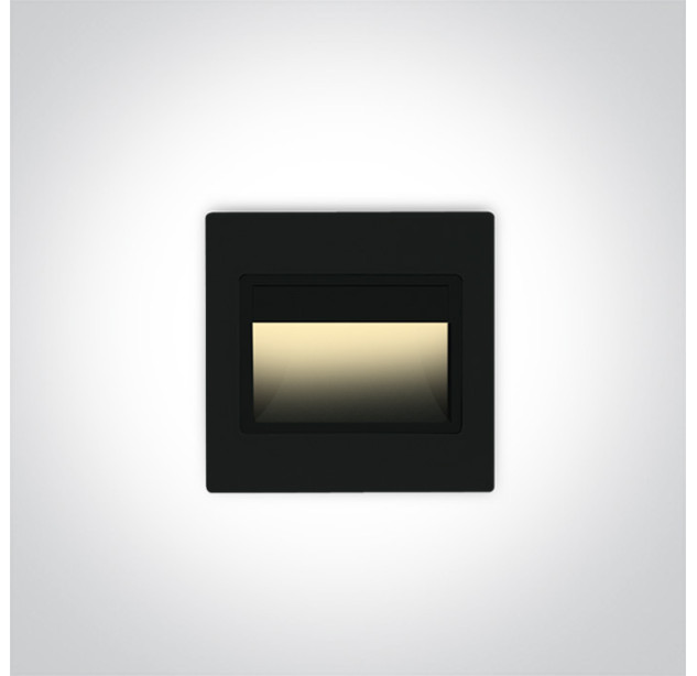 Recessed wall-mounted LED light fixture 1.5W 3000K 68007/B/W