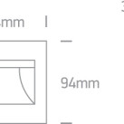 Recessed wall-mounted LED light fixture 1.5W 3000K 68007/B/W