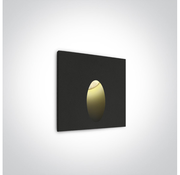 Recessed wall-mounted LED light fixture 3W 3000K IP54 68032/B/W