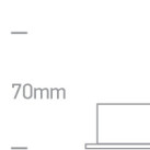 Įleidžiamas sieninis LED šviestuvas 3W 3000K IP54 68032/G/W