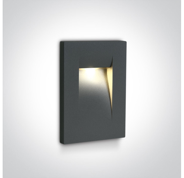 Įleidžiamas sieninis LED šviestuvas 3,6W 3000K IP65 68062/AN/W Įleidžiamas sieninis LED šviestuvas 3,6W 3000K IP65 68062/AN/W