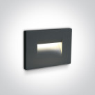 Įleidžiamas sieninis LED šviestuvas 3,6W 3000K IP65 68064/AN/W