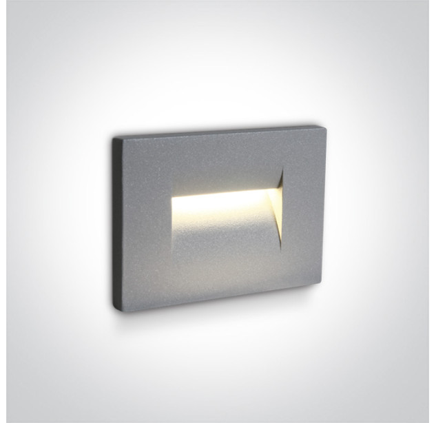 Įleidžiamas sieninis LED šviestuvas 3,6W 3000K IP65 68064/G/W