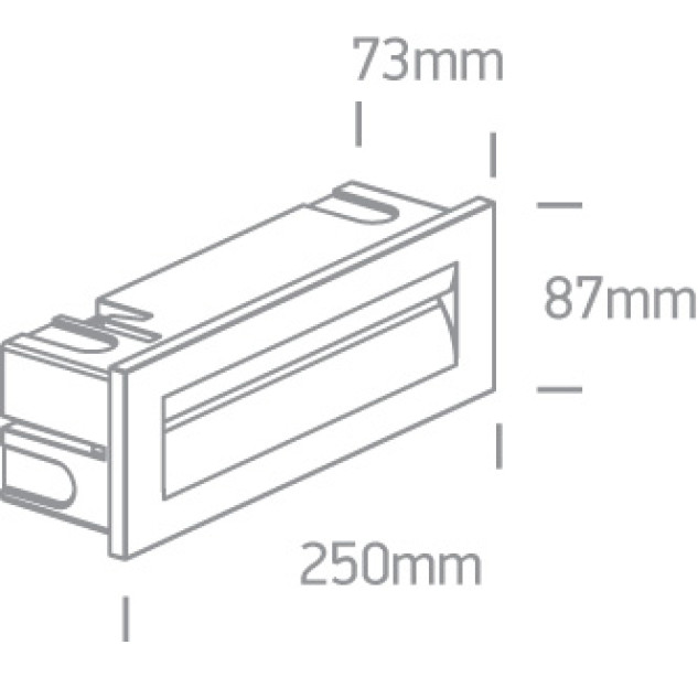 Įleidžiamas sieninis LED šviestuvas 8,5W 3000K IP65 68066/AN/W Įleidžiamas sieninis LED šviestuvas 8,5W 3000K IP65 68066/AN/W