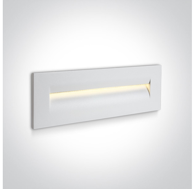 Įleidžiamas sieninis LED šviestuvas 8,5W 3000K IP65 68066/W/W