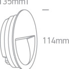 Встраиваемый настенный светодиодный светильник 3 Вт 3000 К IP65 68068/AN/W