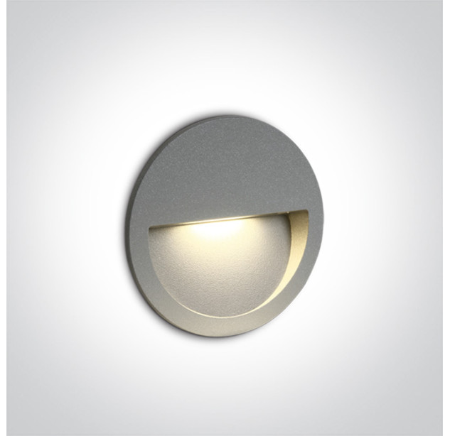 Recessed wall-mounted LED light fixture 3W 3000K IP65 68068/G/W