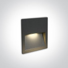 Recessed wall-mounted LED light fixture 4W 3000K IP65 68068A/AN/W