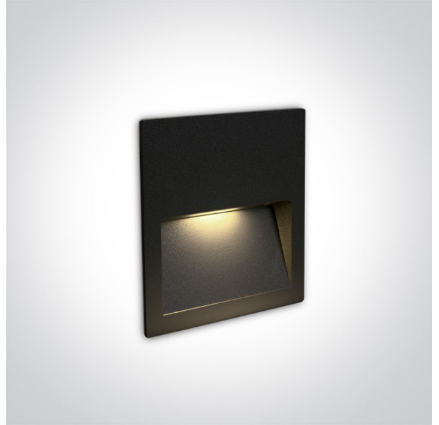 Įleidžiamas sieninis LED šviestuvas 4W 3000K IP65 68068A/B/W
